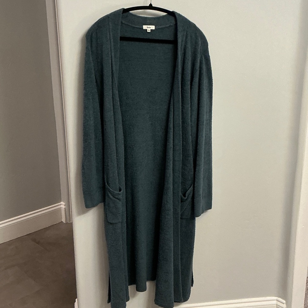 knix Teal Open-Front Cardigan